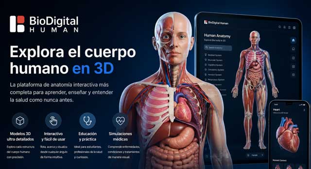 Biodigital HUman Anatomís en 3D