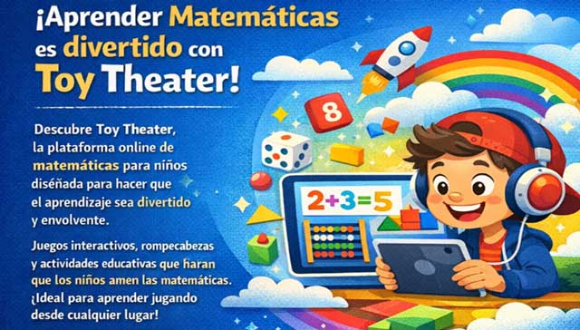 Toy Theater, aplicación online de matemática para niños.