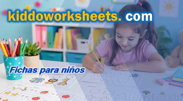 Kiddoworrksheets fichas educativas para niños