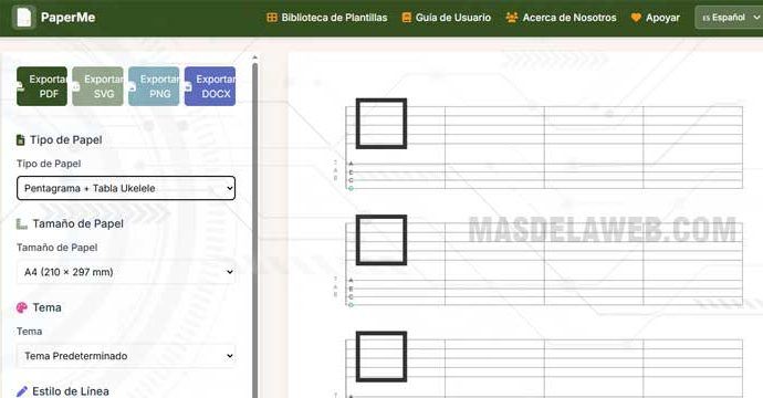 paperme, creas hojas personalizadas para imprimir