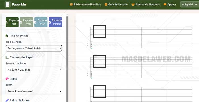 paperme, creas hojas personalizadas para imprimir