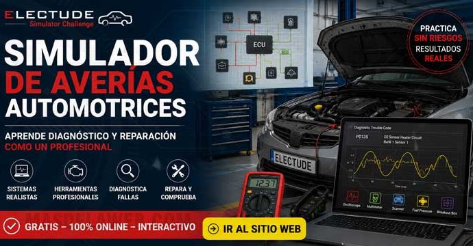 Simulador Electude Automotriz gestión del motor