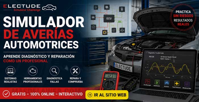 Simulador Electude Automotriz gestión del motor